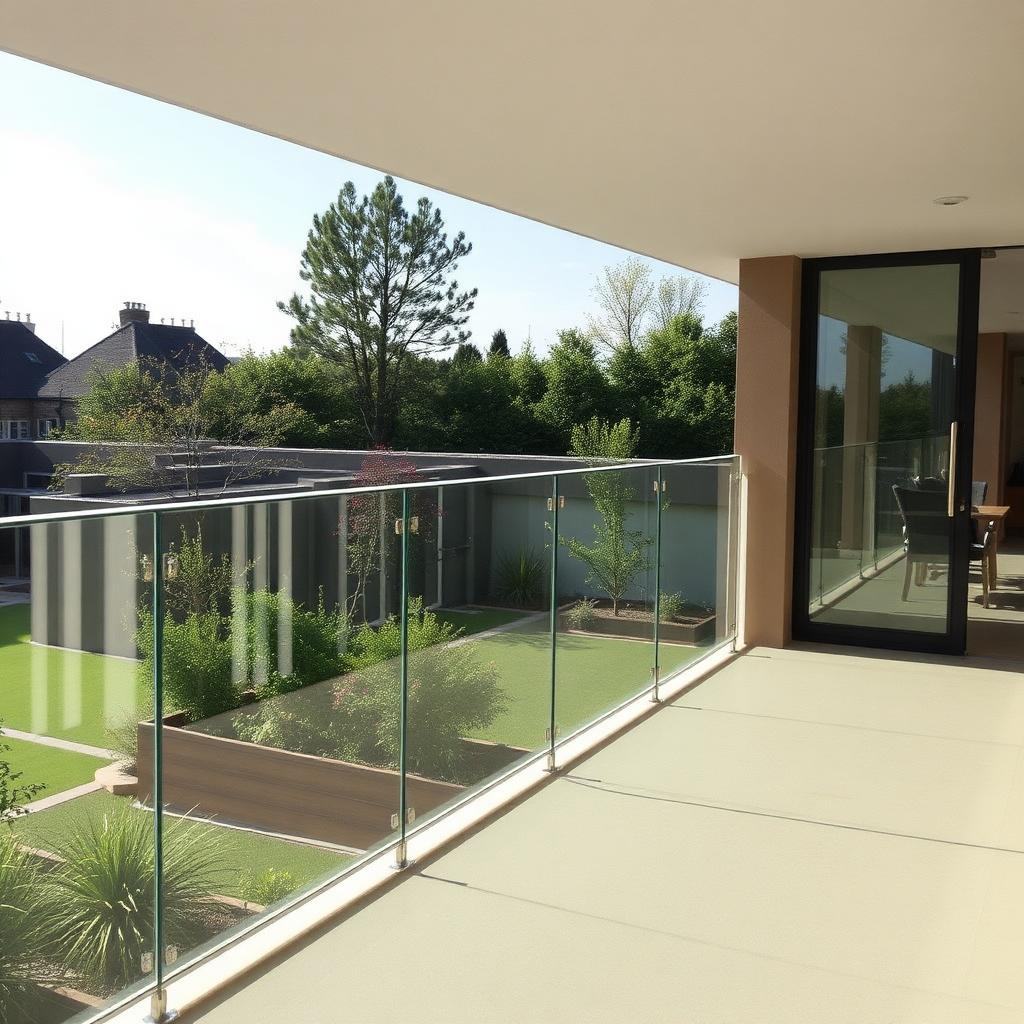 Balustradă din sticlă — proiect 5