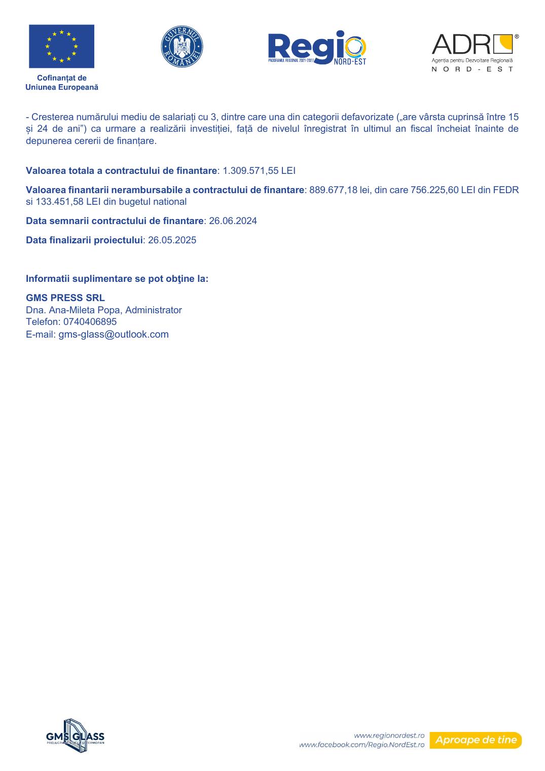 Macheta publicitară proiect GMS PRESS SRL — pagina 2